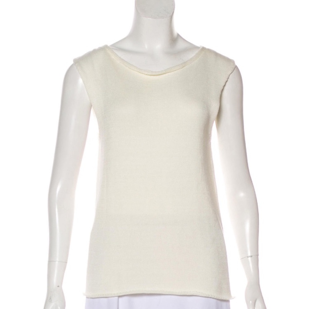 The row Morgan cable knit sleeveless vest Sz S